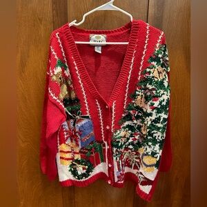 Vintage Women’s Christmas Sweater - Warm, baggy and cute!!